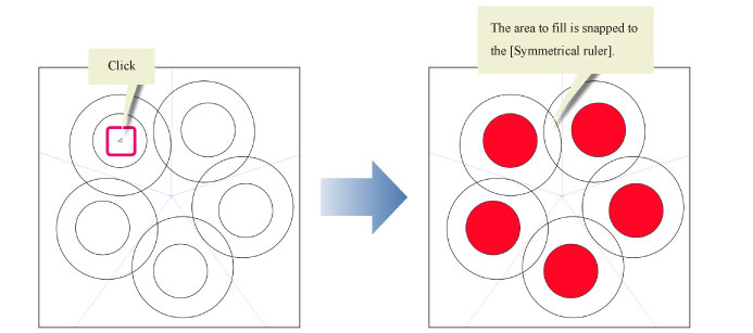 paint tool sai symmetry ruler