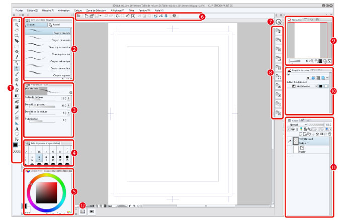 CLIP STUDIO PAINT Guide de Démarrage - Démarrage